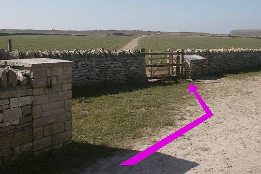 Walking direction photo: 1 for walk Chapman's Pool, Worth Matravers, Dorset, Jurassic Coast.