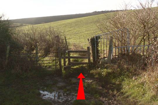 Walking direction photo: 7 for walk Winspit to Seacombe, Worth Matravers, Dorset, Jurassic Coast.